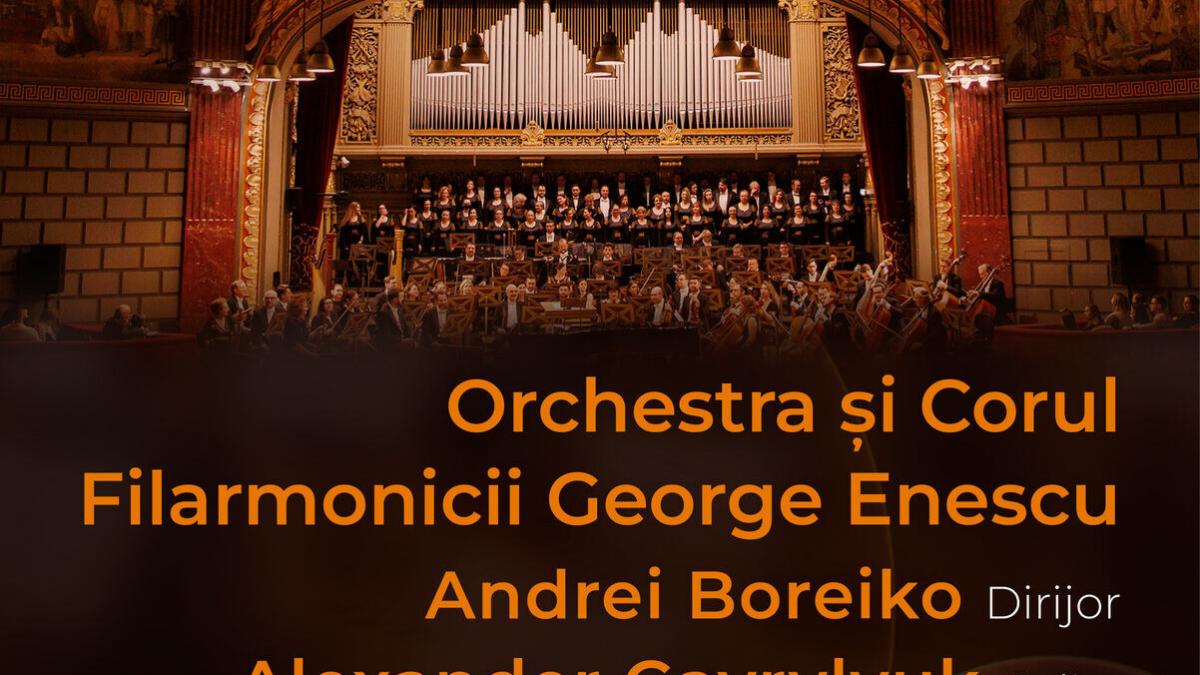 Dirijorul Andrei Boreiko și pianistul Alexander Gavrylyuk vor concerta în premieră pe 23 și 24 ianuarie la Filarmonica George Enescu.