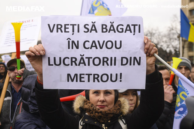 Protest al angajaților de la Metrou. Salarii mai mari și finanțare adecvată.