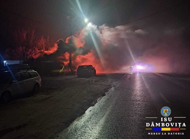 Incendiul de la Crevedia a fost provocat de un cablu stricat.