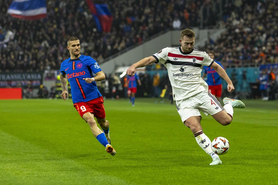 Europa League FCSB din România pierde cu Manchester United 0-2, se califică în optimile de finală